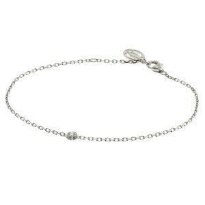 CARTIER 18k White Gold Diamond Charm Bracelet